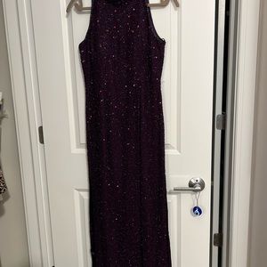 Gorgeous beaded halter gown Size medium